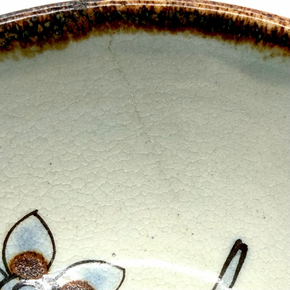 Ken Edwards El Palomar Salsa / Trinket Bowl - Signed Hand Painted Tonalá Mexico - Picture 7 of 10